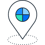 Map pin pictogram